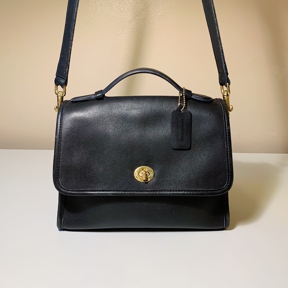 Coach Handbags - Vintage Coach Court 9870 Black w Hang Tag Made in the United States